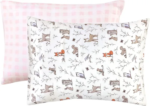 Vista 16 de Hudson Baby Funda de almohada unisex de algodón para bebé, Animal Adventure, talla única