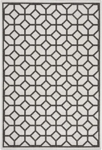Vista 16 de SAFAVIEH Linden Collection - Alfombra lavable para exteriores, alfombra de pasillo de 2.2 x 8 pies, gris claro y carbón, no desprende pelusa y fácil