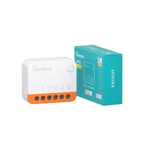 Vista 9 de SONOFF MINIR4 10A Interruptor de luz inteligente WiFi extremo inalámbrico, módulo universal DIY para solución de automatización del hogar