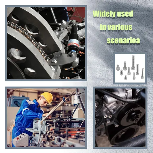 Vista 5 de Kit surtido de tornillos y tuercas y arandelas de cabeza hexagonal, 520 piezas, tornillos métricos M3 M4 M5 M6 de acero inoxidable, tuercas y pernos