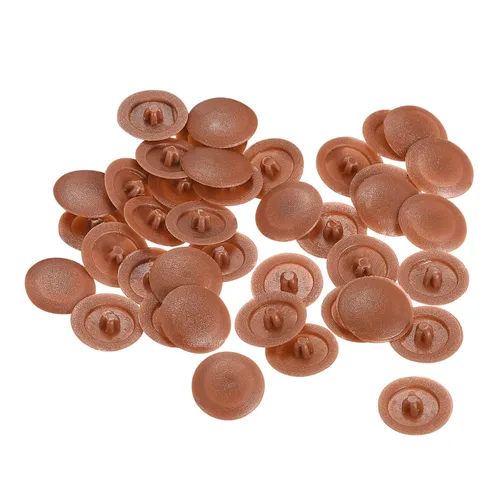 Vista 29 de HARFINGTON Tapas de rosca de plástico, 160 piezas, 11.5x3mm, cubierta de plástico para decoración de tornillos para tuerca de montaje de leva Beige