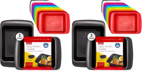 Vista 26 de Rapid Ramen Cooker Utensilios de cocina para microondas para ramen instantáneo Sin BPA y apto para lavavajillas Perfecto para dormitorio Negro