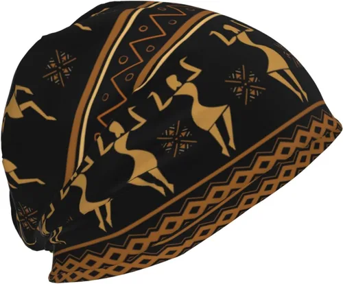 Vista 12 de Gorro africano holgado de invierno, gorro de punto casual para hombres y mujeres