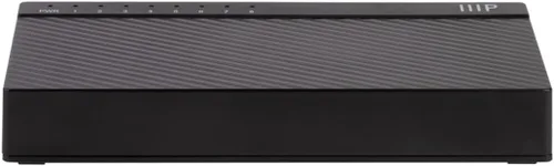 Vista 5 de Monoprice Switch de escritorio no administrado Gigabit Ethernet de 8 puertos - 10/100/1000Mbps, RJ45, IEEE 802.3ab, Plug-n-Play, diseño sin