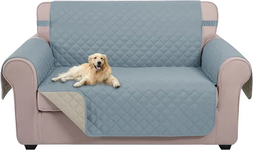 Vista 86 de U-NICE HOME Funda para sillón reclinable, reversible, con correas elásticas, resistente al agua, protege de perros y mascotas, sillón pequeño
