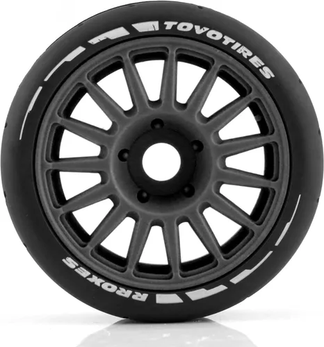Vista 5 de Lifehead 1/8 Escala 4.055 in Diámetro Exterior RC Flat Track Car Rally Coche Neumáticos y llantas para HPI WR8 HSP Hobao ARRMA Redcat Losi Kyosho