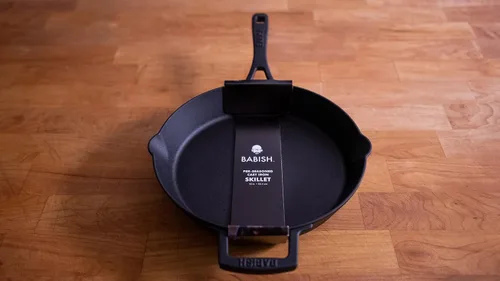 Vista 8 de Babish Sartén presazonada de hierro fundido, 12 pulgadas