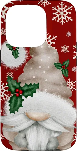 Vista 17 de Aesthetic Snowflake Cute Winter Gnome for Christmas Grandma Case for iPhone 17