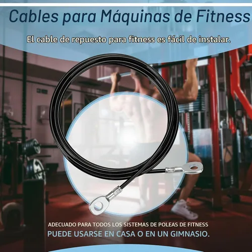 Vista 3 de Reemplazo de cable de polea de fitness para todos los modelos de gimnasio total 1000, 1500, 2000, 3000, XLS Up - Sistema de polea de cable ajustable