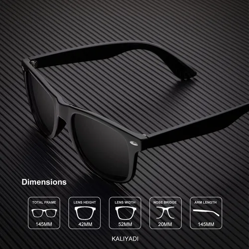 Vista 4 de Lentes de sol polarizados para hombres y mujeres acabado mate lentes espejados de color bloqueo UV al 100 paquete de 3