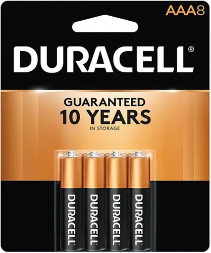 Vista 5 de Duracell Coppertop - Pilas AAA con ingredientes Power Boost, paquete de 2 baterías triple A con energía de larga duración, batería alcalina AAA