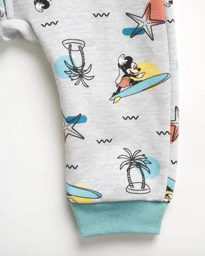 Vista 9 de Disney Mameluco de Mickey Mouse para bebé, 2 piezas, sin mangas, overol y camiseta (0-24 meses)