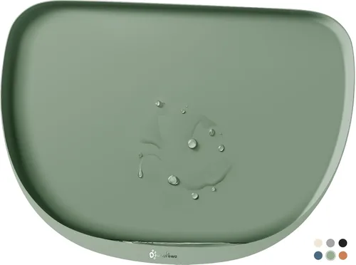 Vista 13 de DownyPaws Tapetes de comida para gatos para pisos, impermeables, sin BPA, tapete de silicona para comida de mascotas, tapete antideslizante