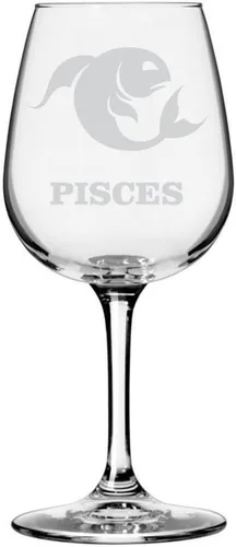 Vista 48 de Símbolo del zodiaco grabado multiusos 12.75oz Copa de vino Géminis