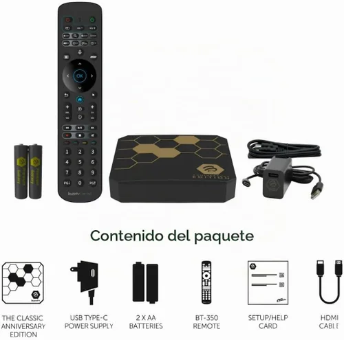 Vista 5 de BuzzTV Dispositivo multimedia 4K Classic Anniversary Edition con 4 GB