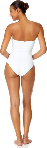 Vista 10 de Anne Cole - Traje de baño de una pieza con parte delantera plisada para mujer