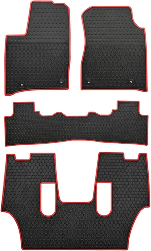 Vista 9 de Alfombrillas para auto a la medida para Dodge Durango 2024-2016, 2016-2024 Jeep Grand Cherokee, (Modelo WK 2022) Alfombrillas de piso de goma