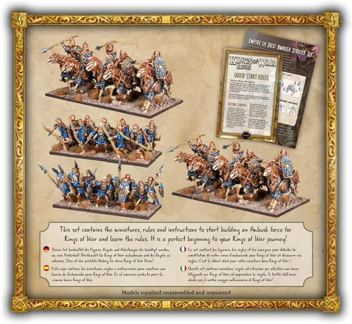 Vista 2 de Mantic Juegos Kings of War 3E: Empire of Dust - Set de inicio de emboscada