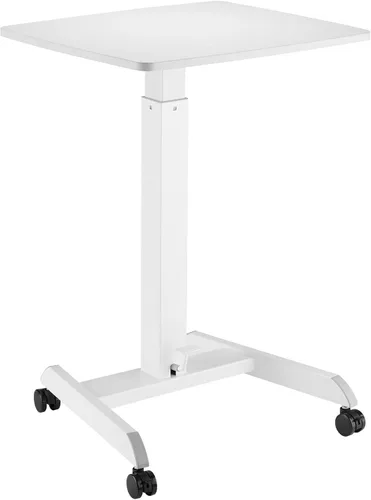 Vista 15 de Kantek Carrito móvil para laptop, altura ajustable (29-49 pulgadas), estación de trabajo para computadora portátil rodante 23.6 x 20.5 pulgadas