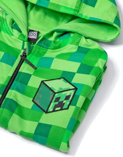 Vista 7 de Minecraft Sudadera con capucha para niñosniños, Verde