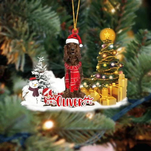 Vista 124 de NAZENTI Adorno personalizado de gato abisinio con árbol de pino, adorno de Navidad personalizado para perros amantes de las mascotas, colgante