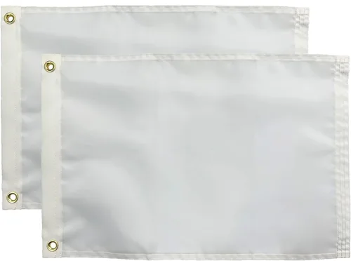 Vista 11 de Bandera negra sólida en blanco personalizable de 12 x 18 pulgadas, haz tu propia pancarta personalizada para decorar nailon resistente al aire