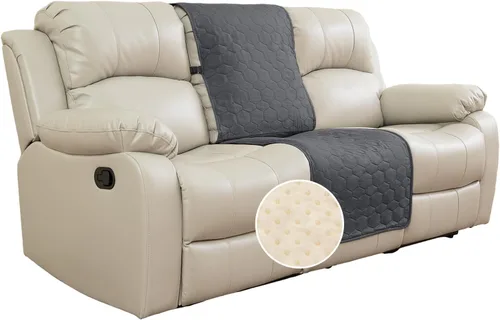 Vista 2 de Funda impermeable para sofá reclinable, funda antideslizante para silla reclinable, protector de muebles, funda de sofá lavable para perros y niños