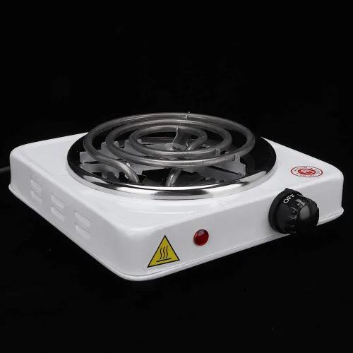 Vista 4 de Estufa eléctrica del hogar, mini estufa eléctrica portátil adecuada para olla caliente (estándar de EE. UU. 110V)