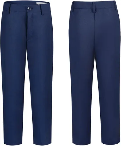 Vista 4 de SaiLiiny Conjunto de traje formal para niños, traje completo de esmoquin ajustado para niño