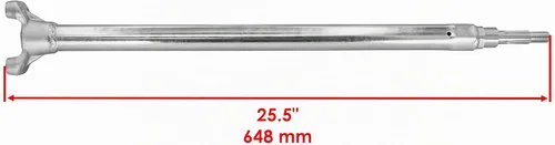Vista 2 de Caltric Eje de dirección de columna compatible con Yamaha Raptor 660R Yfm660R 2001 2002 2003 2004 2005
