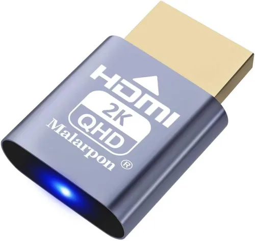 Vista 12 de Enchufe simulado HDMI compatible con pantalla sin cabeza emulador DDC EDID Headless Ghos con Windows Mac OSX Linux Ideal para aceleración