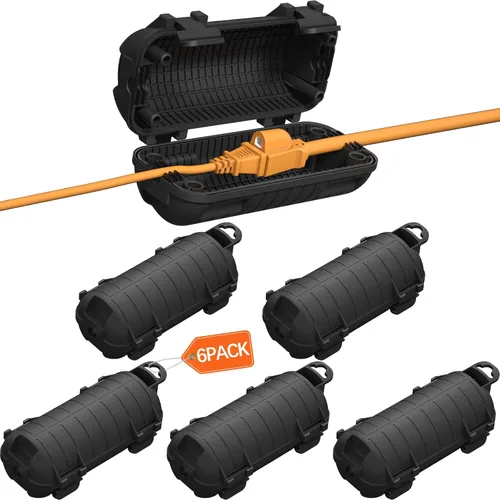 Vista 12 de Cubierta para Cable de Extensión para Exteriores, Protector de Conector de Cable IP54 Resistente al Agua, Caja de Seguridad Eléctrica