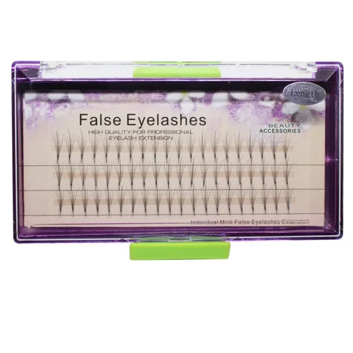 Vista 3 de Pro Granting 3D Mink Phoenix Tail Design Pestañas postizas individuales racimo 5 raíces 0.07 C Curl Eye Lash Extension Herramientas de maquillaje
