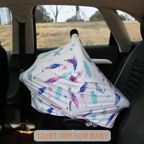Vista 5 de Fundas de toldo para asiento de automóvil para lactancia - Fundas de asiento de automóvil para bebés, funda de lactancia multiusos, regalos