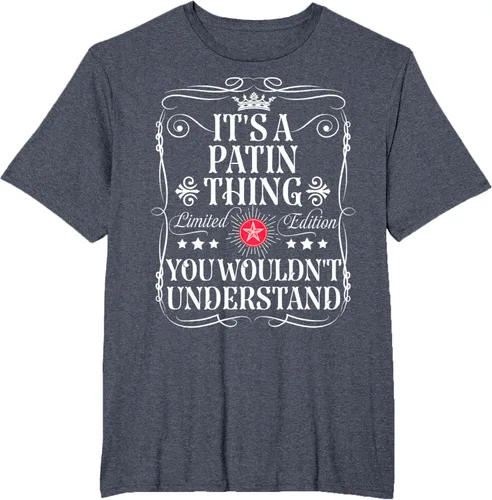Vista 101 de Camiseta Patin Name Its A Patin Thing You Wouldn't Understand, Negro -, Pequeña