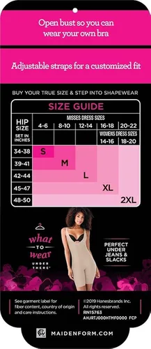 Vista 5 de Maidenform Womens Wear Your Own Bra Singlet Fajas Shapewear FL2556