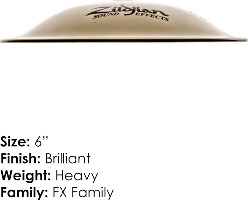 Vista 2 de Zildjian A20001 FX Familia 6" Zil Bel pequeño
