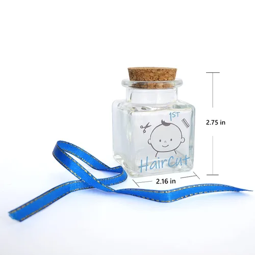 Vista 3 de Tarro de recuerdo de primer diente y rizo, soporte de recuerdo de hadas de dientes de bebé y tarro de recuerdo de primer corte de pelo, niño