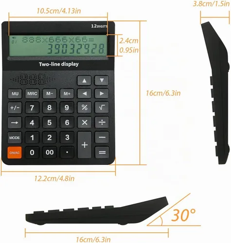 Vista 5 de Calculadora de escritorio parlante para discapacitados visuales, pantalla