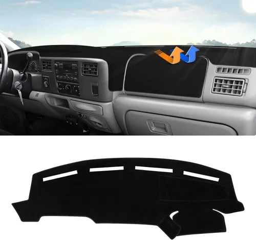 Vista 26 de Autorder - Tapete para cubierta de tablero de instrumentos para camioneta Ford F100/F150/F250/F350/Bronco Pickup Truck, 1973-1977 1978 1979