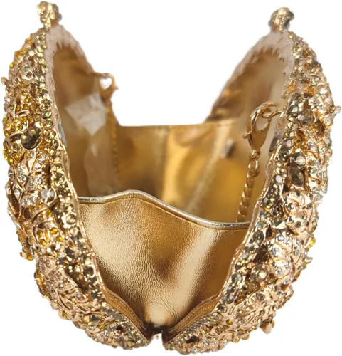 Vista 37 de Boutique De FGG Bolso de noche de flores de embrague de cristal de lujo para mujer, bolso de boda nupcial, bolso