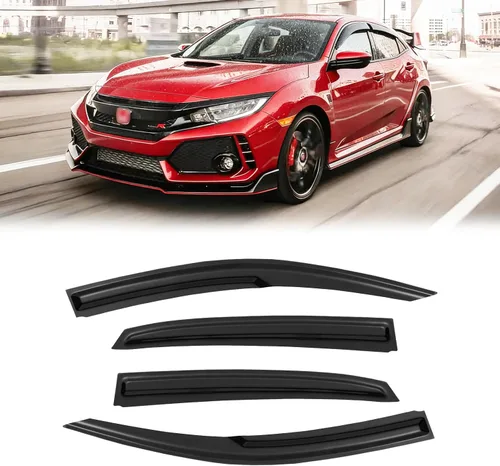 Vista 74 de Protectores de lluvia en canal para Jeep Grand Cherokee L 2021-2026, protectores de visera de ventana, deflector de ventilación, sombra viento humo