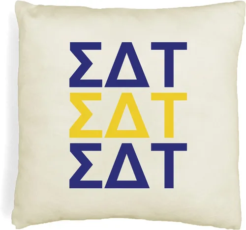 Vista 45 de sockprints Alpha Chi Omega - Funda de almohada con letras griegas de 18 x 18 pulgadas, fundas de almohada para hermandad de hermandad, almohada