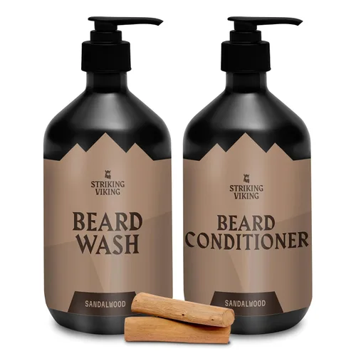 Vista 9 de Striking Viking Champú y acondicionador para barba - 10 onzas cada uno