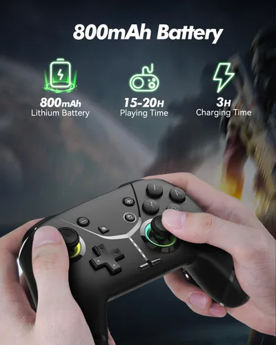 Vista 4 de GMBACK Wireless Switch 2 Controller for Nintendo Switch 2/1/Lite/OLED, Bluetooth Game Controller for iPhone/Android/PC/Steam/Mac/iPad/TV with Loop