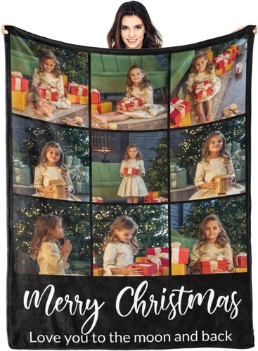 Vista 27 de Mantas personalizadas con foto, manta de fotos personalizada, mantas personalizadas con imagen, regalos personalizados para mujeres, hombres