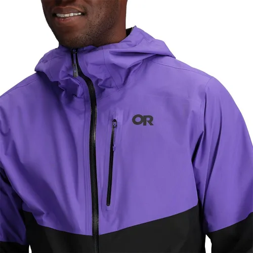 Vista 3 de Outdoor Research Chaqueta Foray II para hombre - Impermeable y resistente al viento con capucha