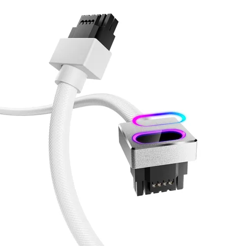Vista 13 de AsiaHorse Hydrus-8PIN Cable de Extensión de CPU PSU con Luz ARGB, Cable de Alimentación de la Placa Base de Cobre con Diseño Minimalista Integrado