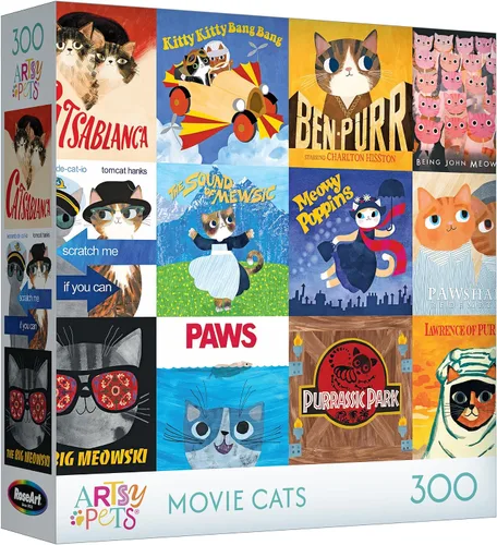Vista 8 de RoseArt - Planet Cat - Cats at Home - Rompecabezas de 300 piezas para adultos
