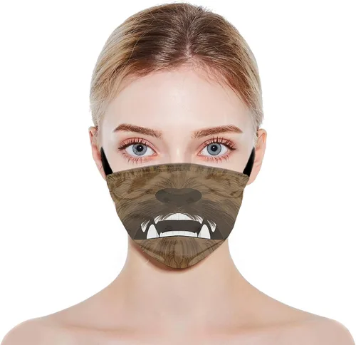 Vista 3 de Men Women's 3Pcs Face Mask Washable Face Mask with Adjustable EarLoops Face Mask Bandana